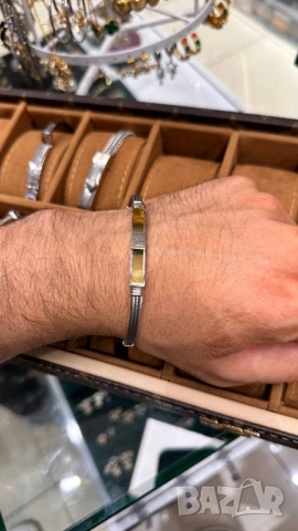 висококачествени мъжки гривни от неръждаема стомана rolex versace cartier , снимка 5 - Гривни - 51768540