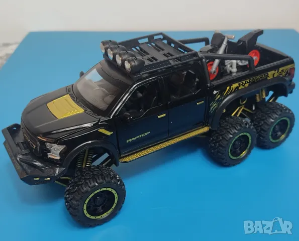 Метална кола макет 1:24 на Ford Raptor  играчка за момче, снимка 7 - Коли, камиони, мотори, писти - 48507016