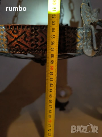 Продавам полилей с 2бр.стенни лампи, снимка 9 - Полилеи - 53375394