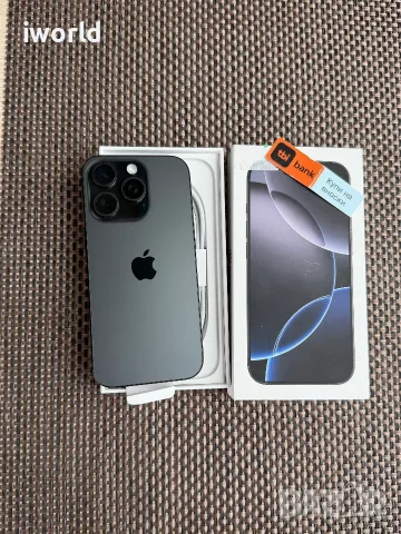 100% Батерия🔋 ❗️ iPhone 16 Pro ❗️Лизинг от 30€/мес ❗️Black Titanium 128Gb - черен / като нов! 
