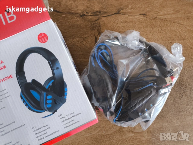 Геймърски слушалки i-JMB с LED светлини, снимка 3 - Слушалки за компютър - 39342038