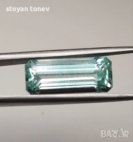  Зашеметяващ естествен изумруд 4,96 карата с жив блясък и голям размер! Сертификат!, снимка 5 - Други - 54168684