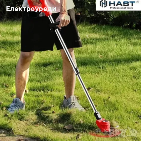 Немски акумулаторен тример 36V 8Ah HAST Косачка за трева + подарък приставка с колела, снимка 3 - Други инструменти - 47631370