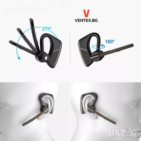 Безжична Bluetooth 5.2 Handsfree блутут слушалка за телефон 24 часа, снимка 8 - Слушалки, hands-free - 55739415