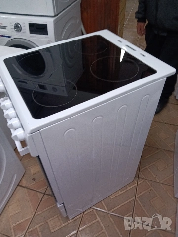 Като нова тясна 50см свободно стояща печка с керамичен плот с две години гаранция!, снимка 7 - Печки, фурни - 53364757