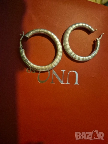 сребърни обеци нестандартни халки