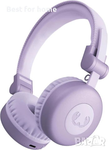 Bluetooth слушалки с микрофон и гласов асистент,3 цвята-черен, лилав, кремав