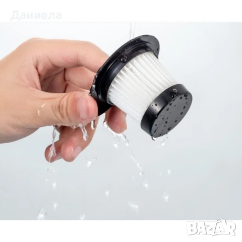 Акумулаторна домакинска ръчна прахосмукачка с 5 накрайника, снимка 7 - Прахосмукачки - 51236278