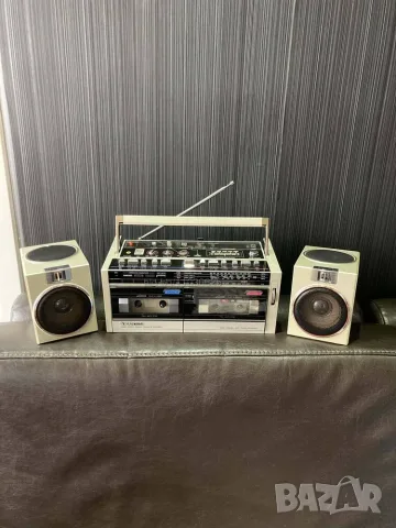 SANYO M-W24K VINTAGE RETRO BOOMBOX радио касетофон, снимка 2 - Радиокасетофони, транзистори - 55896320