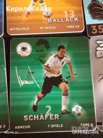 Колекционерски картички на футболисти ЛУКАС ПОДОЛСКИ,МАРИО ГЬОТЦЕ, МИХАЕЛ БАЛАК 51022, снимка 6 - Колекции - 51703280