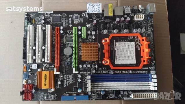 Дънна платка ASRock M3A770DE Socket AM3, снимка 4 - Дънни платки - 56169185