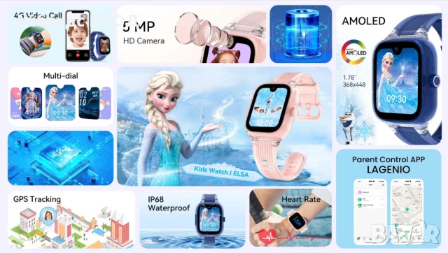 Смарт часовници Lagenio K2, снимка 5 - Смарт часовници - 51321143