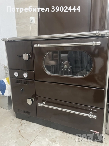 Готварска печка ALFA TERM 27 - 27kw с водна риза на твърдо гориво