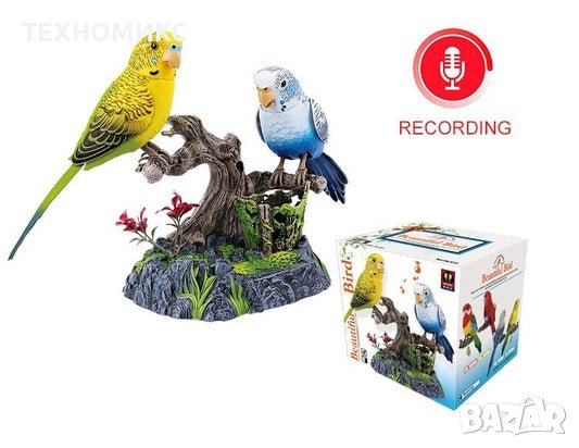 Пластмасова играчка, Музикални папагали кацнали на дръвче

, снимка 2 - Папагали - 42210661