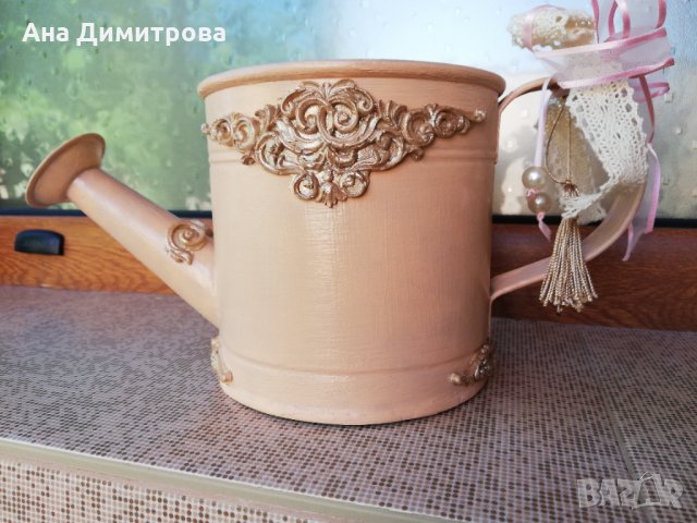 Рчъно декорирана кашпа , снимка 4 - Саксии и кашпи - 35653318