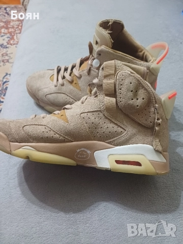 Обувки Nike Air Jordan x Travis Scott 6 Retro British, снимка 4 - Спортни обувки - 52281898