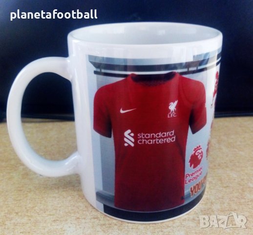 Футболна чаша на LIVERPOOL с Ваше Име и Номер!Фен чаша на Ливърпул!2026!Футболни подаръци!