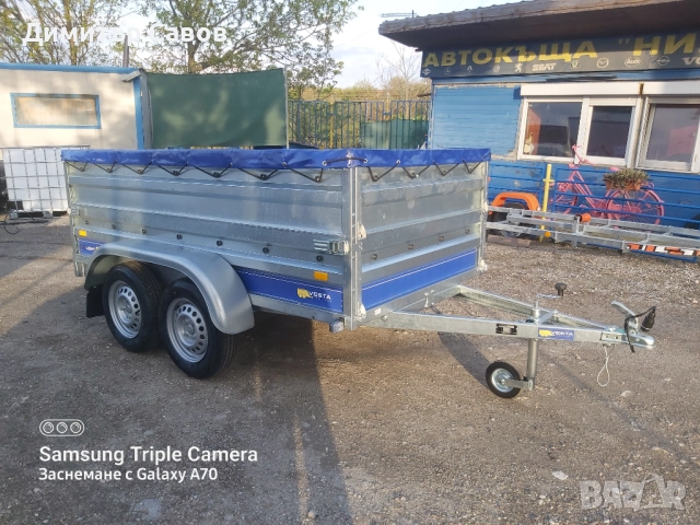 Туристическо ремарке VESTA LIGHT 25DA с допълнителни канати и плосък брезент, снимка 2 - Ремаркета - 52008102