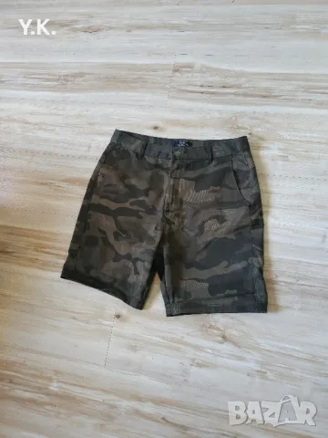Оригинални мъжки къси гащи Bershka Camo, снимка 2 - Къси панталони - 50065406