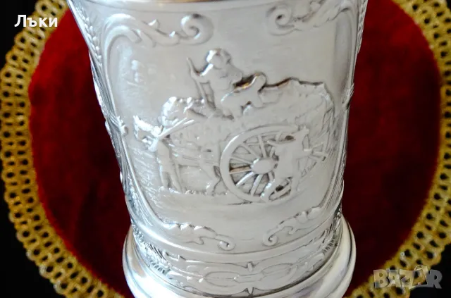 Калаена чаша с Оран,Сеитба,Жътва,200 мл. , снимка 8 - Антикварни и старинни предмети - 48031286