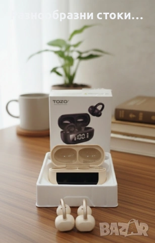 Безжични слушалки TOZO OpenEarRing (Каки)