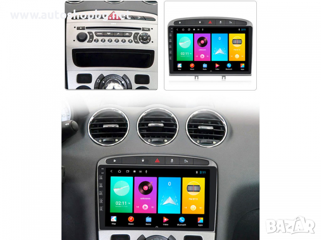 PEUGEOT 308 2008-2016 408 2007-2013 - 9´´ НАВИГАЦИЯ, снимка 3 - Аксесоари и консумативи - 36489622