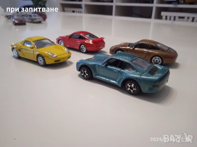 Метални Porsche, 1/ 58- 1/61, 4 бр., снимка 6 - Колекции - 46412143