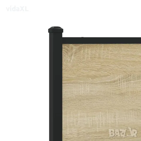 vidaXL Метална рамка за легло, без матрак, сонома дъб, 160x200 см, снимка 9 - Спални и легла - 56147434