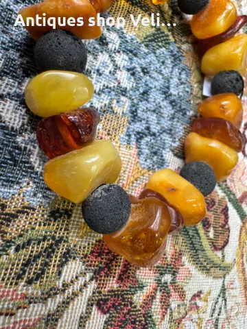 Кехлибарена гривна №6431, снимка 3 - Други ценни предмети - 48798771