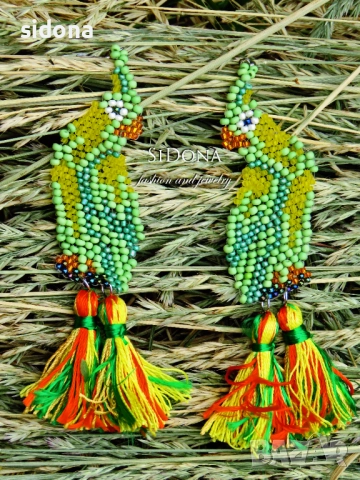 Обеци с мъниста IV, снимка 5 - Обеци - 38012894