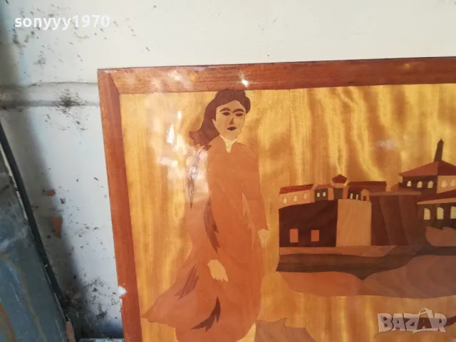 КАРТИНА ДЪРВО-ЕСТЕСТВЕН ФУРНИР 57Х39СМ 2610241821, снимка 14 - Антикварни и старинни предмети - 47728293