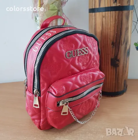 Червена раница Guess код SG92, снимка 4 - Раници - 35080818