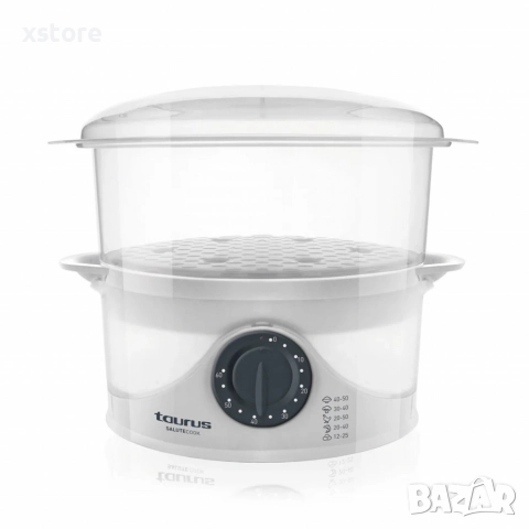 Уред за готвене на пара Taurus Salutecook 800W, 6 л, таймер 60 мин, снимка 3 - Други - 52697539