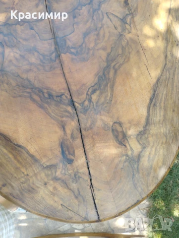 Маса с орехов фурнир, снимка 2 - Антикварни и старинни предмети - 50934796