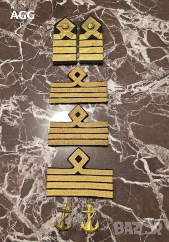 Морски лампази пагони и вензел - капитан далечно плаване /капитан-пилот, снимка 2 - Антикварни и старинни предмети - 40002052