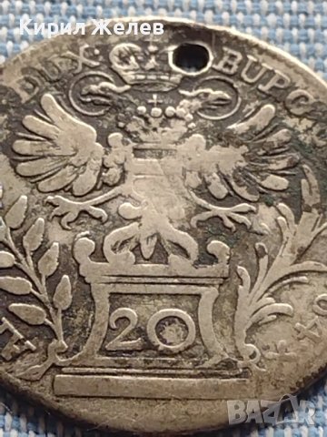 Сребърна монета 20 кройцера 1764г. Мария Терезия Виена Свещена Римска Империя 13720, снимка 7 - Нумизматика и бонистика - 42903585
