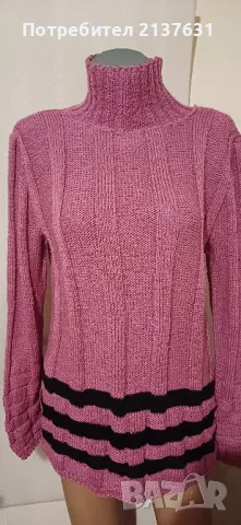 НОВА ! ДАМСКА БЛУЗА - ПОЛО  РЪЧНО ПЛЕТИВО  - Размер  L  / XL , снимка 3 - Блузи с дълъг ръкав и пуловери - 50340474