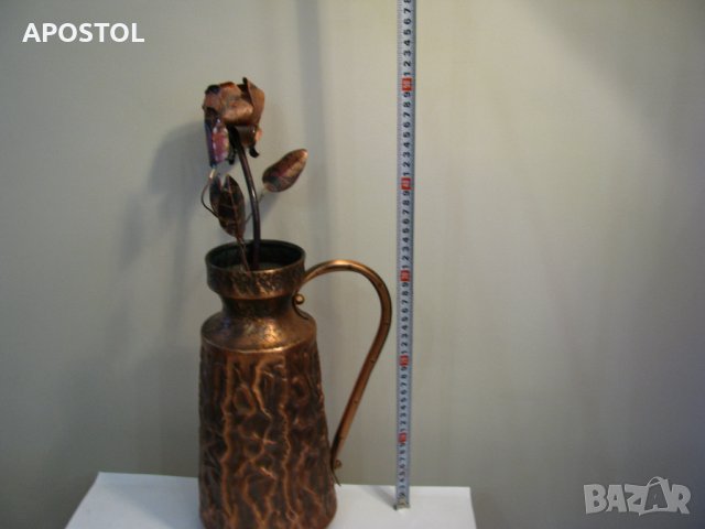медна кана роза, снимка 2 - Антикварни и старинни предмети - 29560192