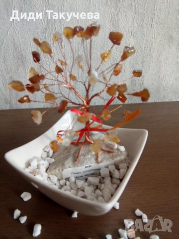 Дръвчета от естествени камъни.Добрият подарък носещ избрана енергия за Вас и другите., снимка 12 - Декорация за дома - 16172932