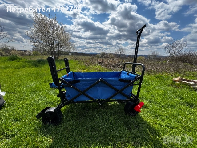 Beau Jardin Folding Garden Wagon Trolley 80kg Capacity Outdoor Camping Cart, снимка 6 - Други стоки за дома - 54168665