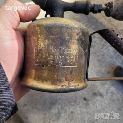 старинна немска бензинова лампа, снимка 2 - Антикварни и старинни предмети - 49220154