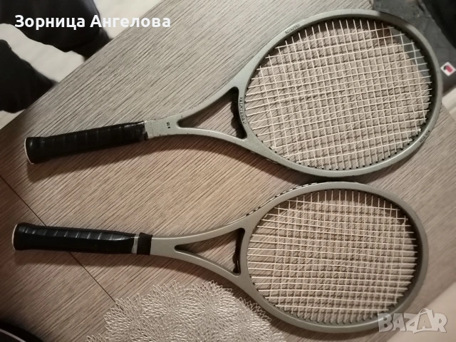 Ретро латвийски тенис ракети Valmera – комплект от 2 бр., снимка 3 - Тенис - 53212631