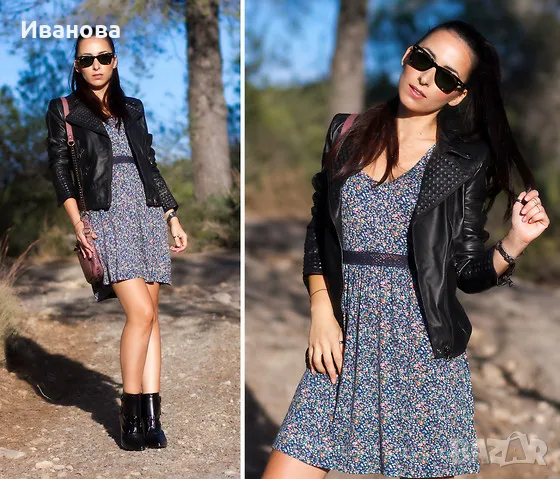 Спрингфийлд бохо рокличка. Рокля с колан на бранда SPF, снимка 12 - Рокли - 49611460