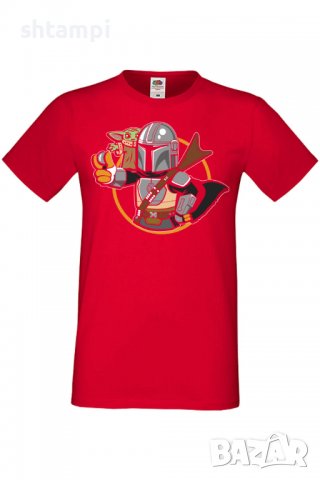 Мъжка тениска Star Wars mandalorian baby yoda 2,Междузвездни войни,Филм,Изненада,Подарък,Повод,, снимка 3 - Тениски - 37718067