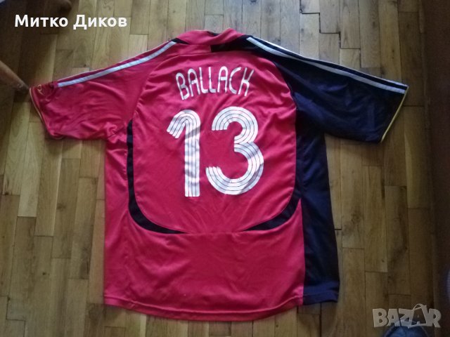 Тениска Германия Адидас 2006-08 гости №13 Михаел Балак размер ХЛ, снимка 9 - Футбол - 33726291