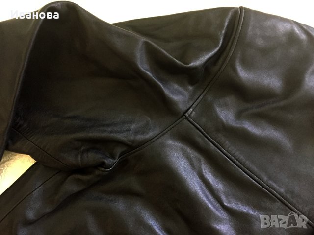 Черно кожено яке , снимка 7 - Якета - 34503247