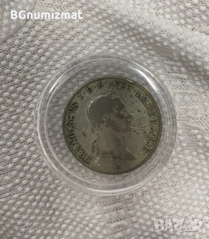 Изключително рядка сребърна монета от Австрийската Империя - 20 kreuzer - 1832 година, снимка 2 - Нумизматика и бонистика - 34985341