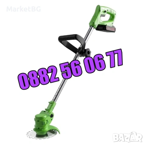 Акумулаторен тример с колела с 2 батерии 36V 10Ah + 28 ПОДАРЪКА, снимка 2 - Градинска техника - 54318335