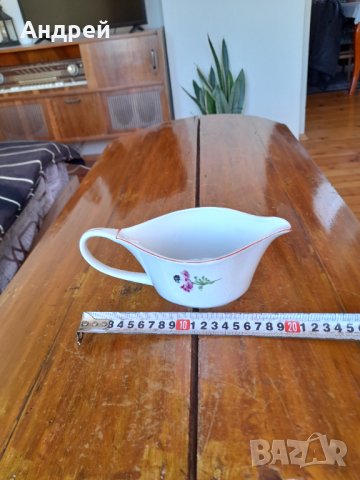 Стара порцеланова сосиера #2, снимка 3 - Антикварни и старинни предмети - 38525614