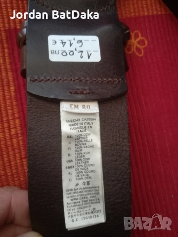 Дамски кожен колан Diesel, снимка 5 - Колани - 51640051